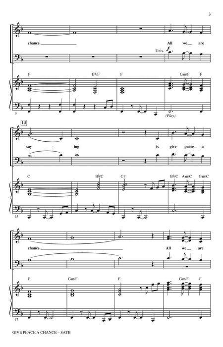 Give Peace a Chance: The Music of John Lennon (Choral Medley) 合唱 組合曲 | 小雅音樂 Hsiaoya Music