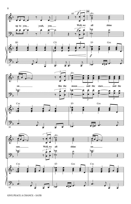 Give Peace a Chance: The Music of John Lennon (Choral Medley) 合唱 組合曲 | 小雅音樂 Hsiaoya Music