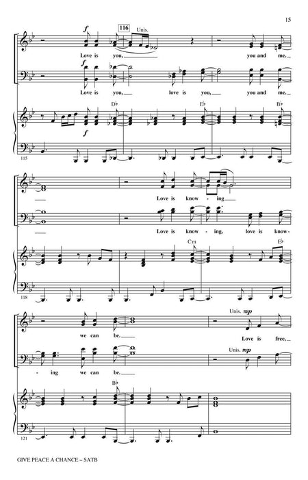 Give Peace a Chance: The Music of John Lennon (Choral Medley) 合唱 組合曲 | 小雅音樂 Hsiaoya Music