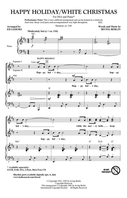 Happy Holiday/White Christmas | 小雅音樂 Hsiaoya Music