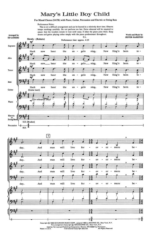 Mary's Little Boy Child | 小雅音樂 Hsiaoya Music