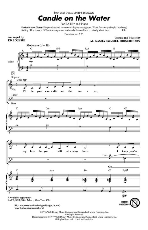 Candle on the Water (from Pete's Dragon) | 小雅音樂 Hsiaoya Music