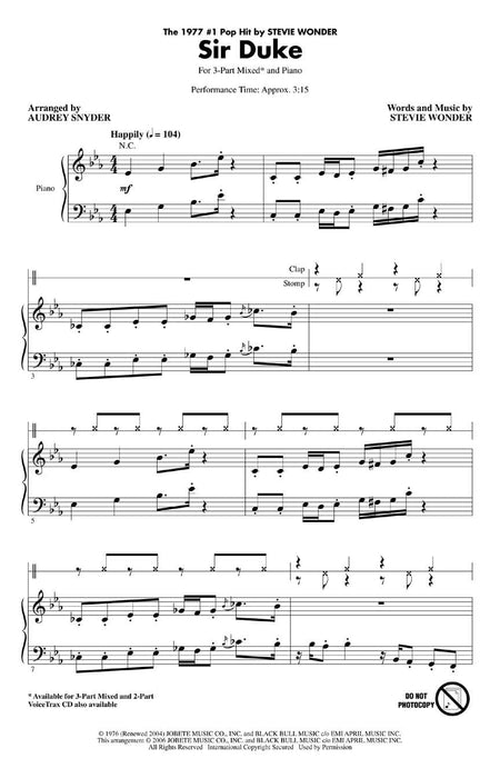 Sir Duke | 小雅音樂 Hsiaoya Music