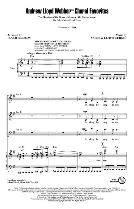 Andrew Lloyd Webber Choral Favorites (Medley) Discovery Level 1 合唱 組合曲 | 小雅音樂 Hsiaoya Music