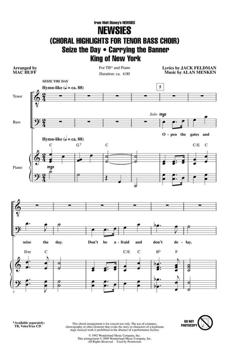 Newsies (Choral Highlights for Tenor Bass Choir) Discovery Level 2 合唱 | 小雅音樂 Hsiaoya Music