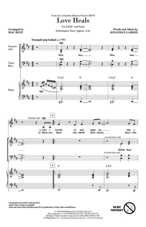 Love Heals from the Columbia Motion Picture Rent | 小雅音樂 Hsiaoya Music