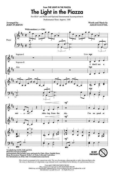 The Light in the Piazza from The Light in The Piazza | 小雅音樂 Hsiaoya Music