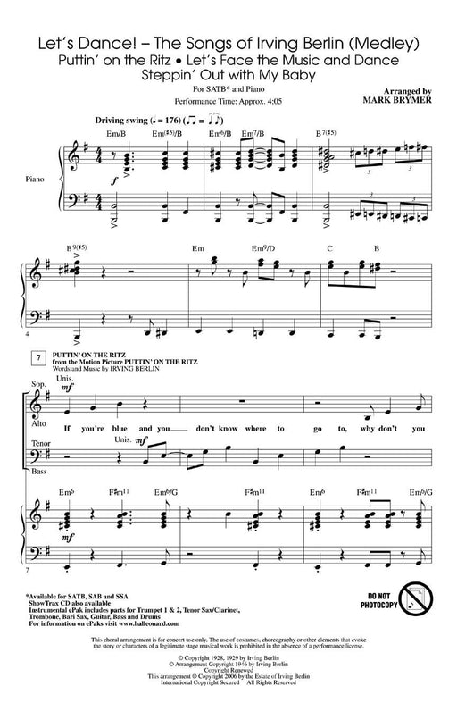 Let's Dance! - The Songs of Irving Berlin (Medley) 舞曲 組合曲 | 小雅音樂 Hsiaoya Music