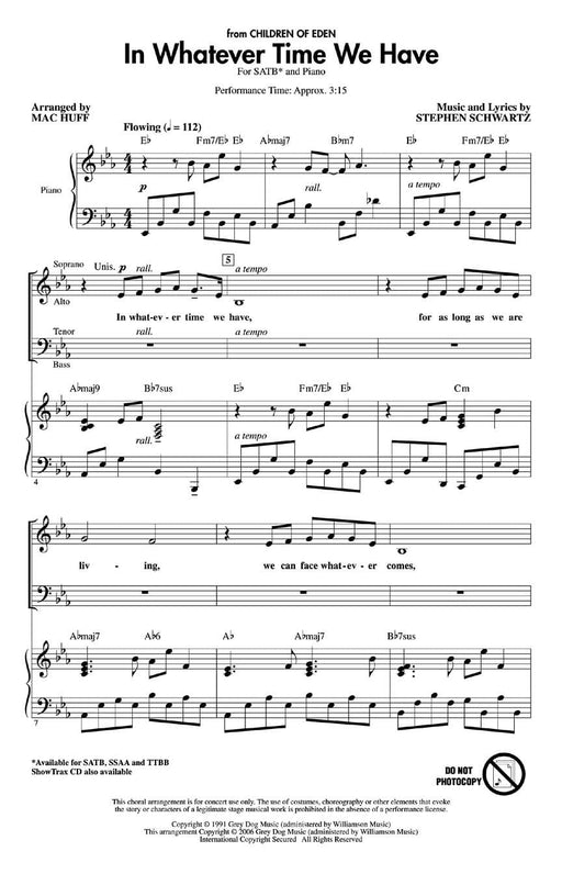 In Whatever Time We Have (from Children of Eden) | 小雅音樂 Hsiaoya Music