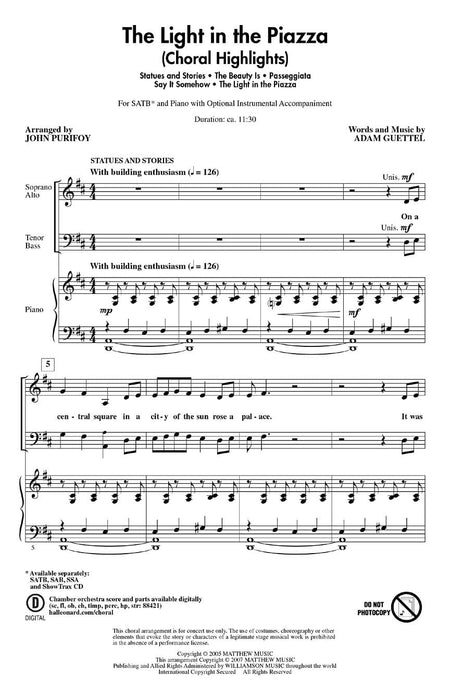 The Light in the Piazza (Choral Highlights) 合唱 | 小雅音樂 Hsiaoya Music