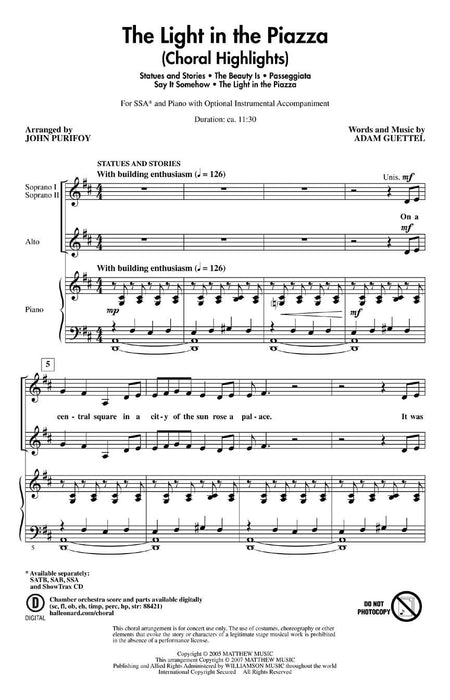 The Light in the Piazza (Choral Highlights) 合唱 | 小雅音樂 Hsiaoya Music
