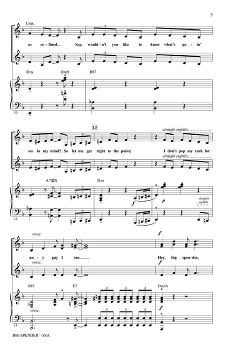 Cy Coleman: Big Spender (Sweet Charity) Choral Pops (from Sweet Charity) 合唱 | 小雅音樂 Hsiaoya Music