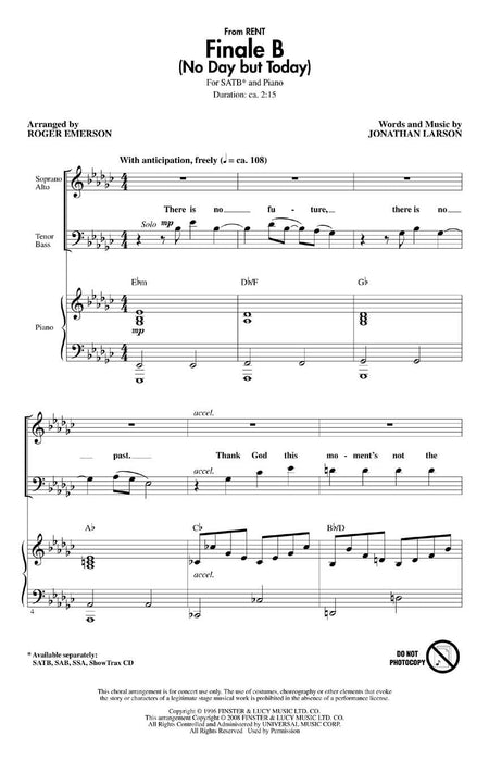 Finale B (No Day but Today) (from Rent) 終曲 | 小雅音樂 Hsiaoya Music