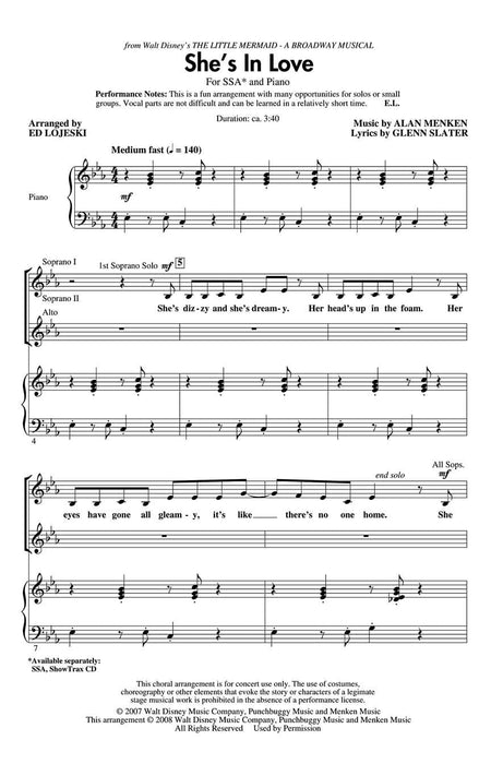 She's in Love (from The Little Mermaid) | 小雅音樂 Hsiaoya Music