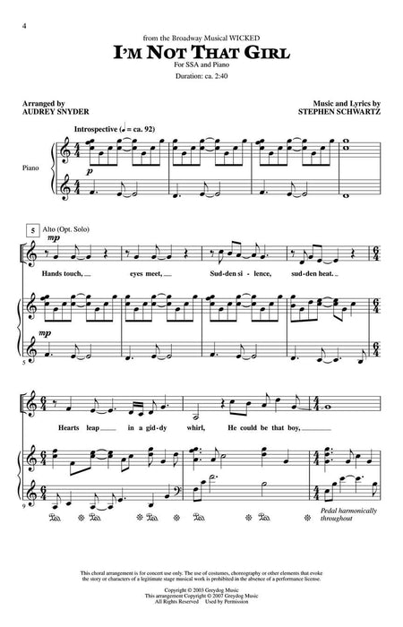 Choral Songs from Wicked (SSA Collection) 合唱 | 小雅音樂 Hsiaoya Music