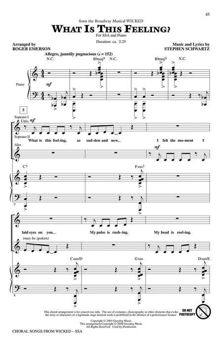 Choral Songs from Wicked (SSA Collection) 合唱 | 小雅音樂 Hsiaoya Music