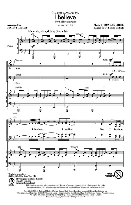 I Believe (from Spring Awakening) | 小雅音樂 Hsiaoya Music