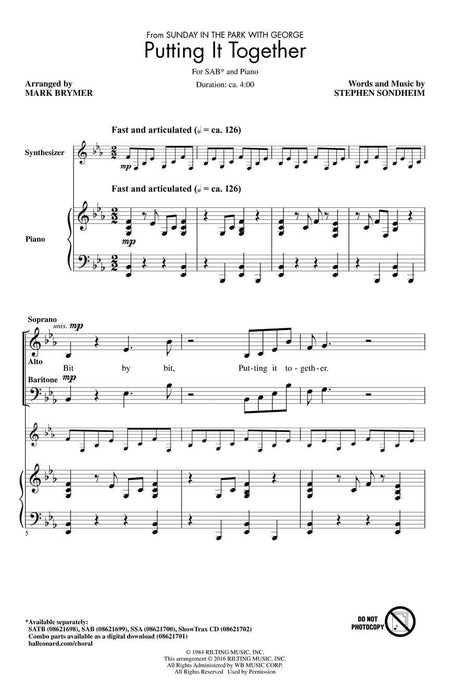 Putting It Together (from Sunday in the Park with George) | 小雅音樂 Hsiaoya Music