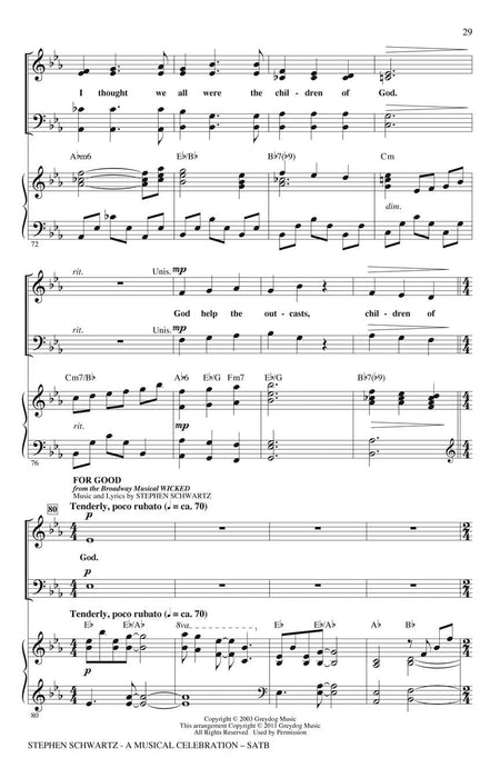 Stephen Schwartz - A Musical Celebration (Choral Medley) 合唱 組合曲 | 小雅音樂 Hsiaoya Music