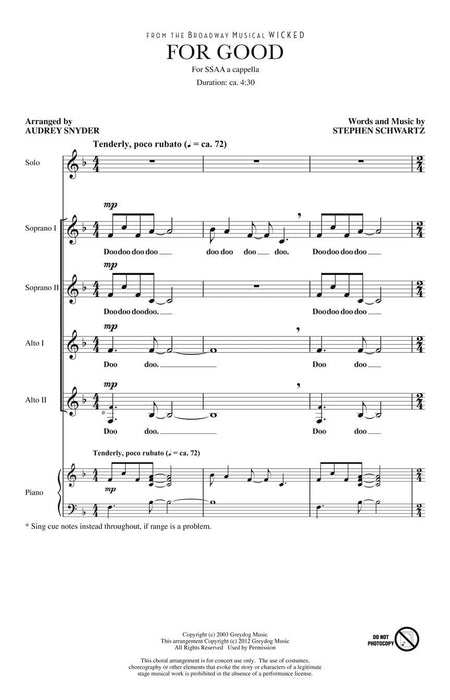 For Good from Wicked | 小雅音樂 Hsiaoya Music