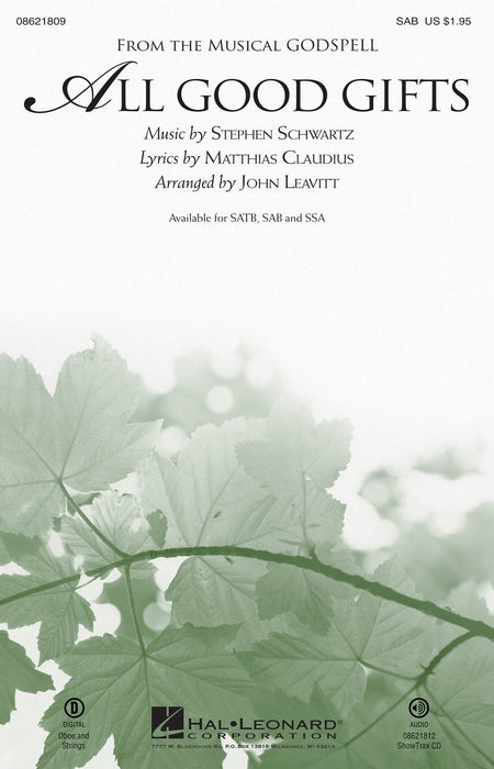 All Good Gifts (from Godspell) | 小雅音樂 Hsiaoya Music