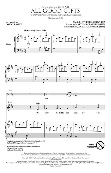 All Good Gifts (from Godspell) | 小雅音樂 Hsiaoya Music