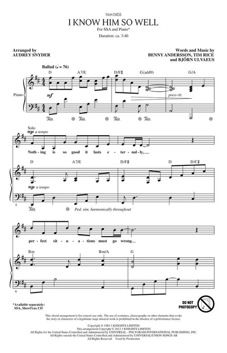 I Know Him So Well from Chess | 小雅音樂 Hsiaoya Music