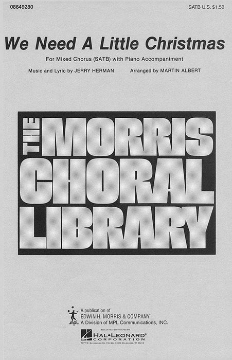 We Need a Little Christmas SATB | 小雅音樂 Hsiaoya Music