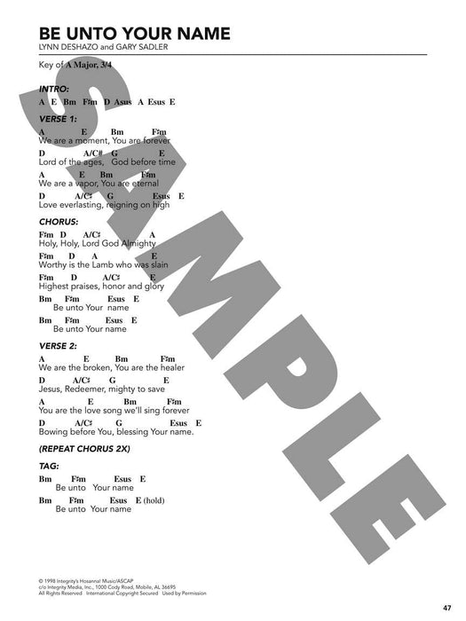 Holy Is the Lord - Vocal Edition Worship Band Play-Along Volume 1 | 小雅音樂 Hsiaoya Music