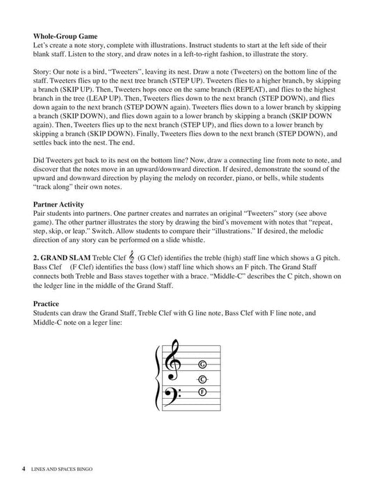 Lines and Spaces Bingo | 小雅音樂 Hsiaoya Music