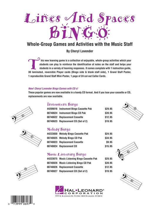 Lines and Spaces Bingo | 小雅音樂 Hsiaoya Music