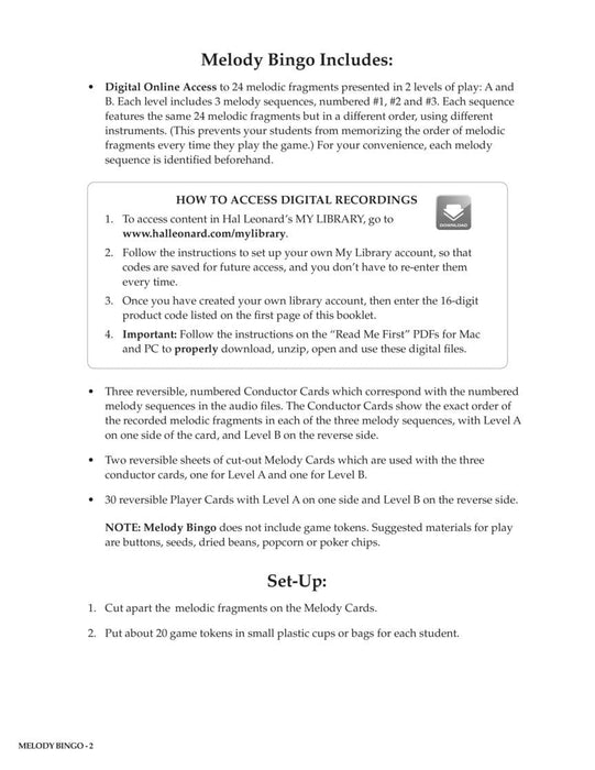 Melody Bingo 旋律 | 小雅音樂 Hsiaoya Music