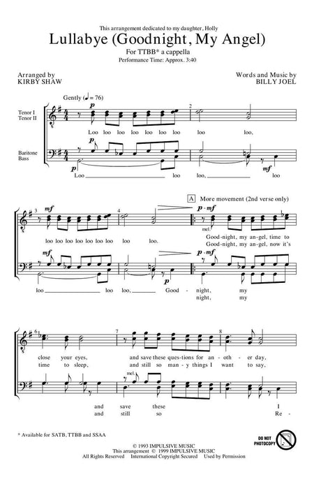 Lullabye (Goodnight, My Angel) 搖籃曲 | 小雅音樂 Hsiaoya Music