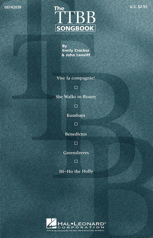 The TTBB Songbook (Collection) | 小雅音樂 Hsiaoya Music