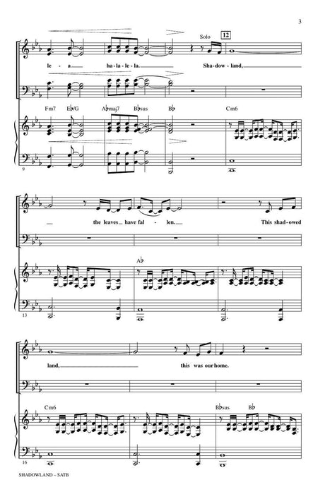 Shadowland (from The Lion King: The Broadway Musical) SATB 百老匯 | 小雅音樂 Hsiaoya Music