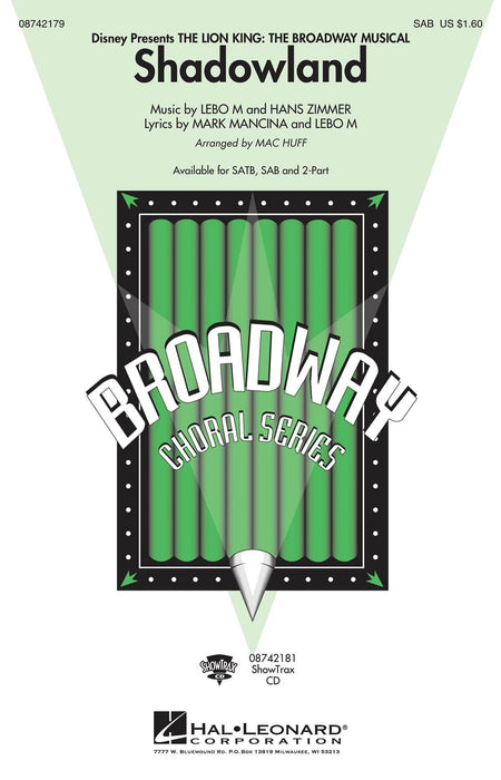 Shadowland (from The Lion King: The Broadway Musical) SAB 百老匯 | 小雅音樂 Hsiaoya Music