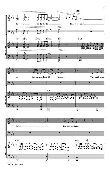 Shadowland (from The Lion King: The Broadway Musical) SAB 百老匯 | 小雅音樂 Hsiaoya Music