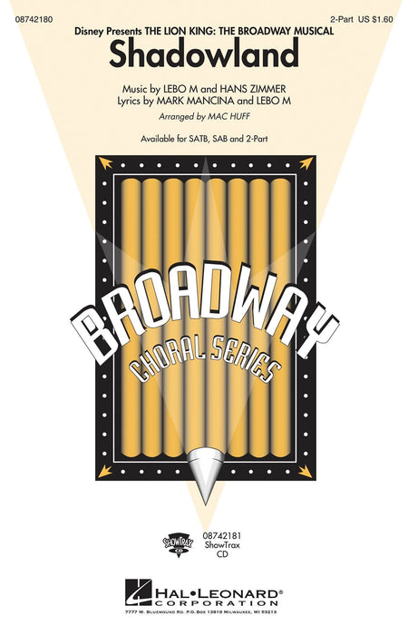 Shadowland (from The Lion King: The Broadway Musical) 2-Part and Piano 百老匯 鋼琴 | 小雅音樂 Hsiaoya Music