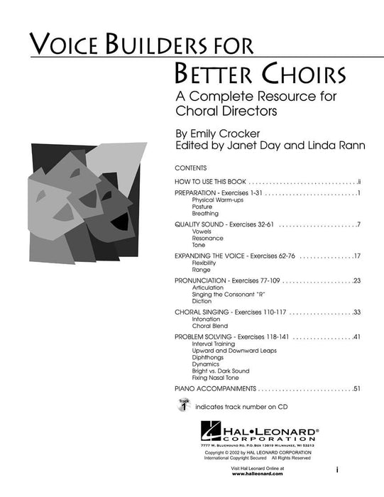 Voice Builders for Better Choirs Book/CD Pack | 小雅音樂 Hsiaoya Music