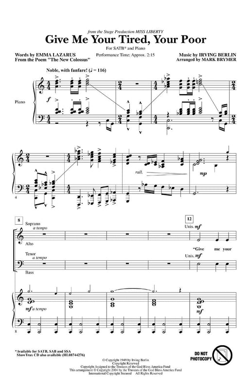 Give Me Your Tired, Your Poor | 小雅音樂 Hsiaoya Music