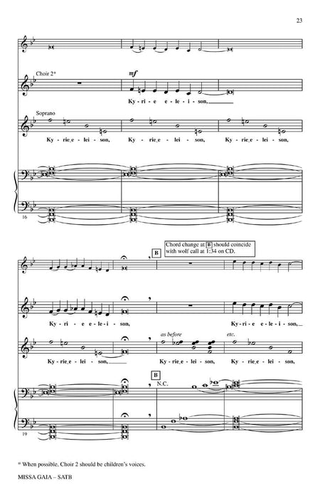 Missa Gaia (Earth Mass) A Mass in Celebration of Mother Earth 彌撒曲 彌撒曲 | 小雅音樂 Hsiaoya Music