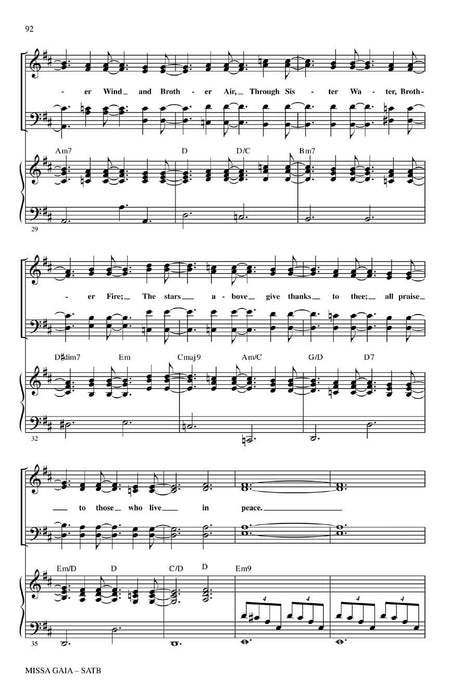 Missa Gaia (Earth Mass) A Mass in Celebration of Mother Earth 彌撒曲 彌撒曲 | 小雅音樂 Hsiaoya Music