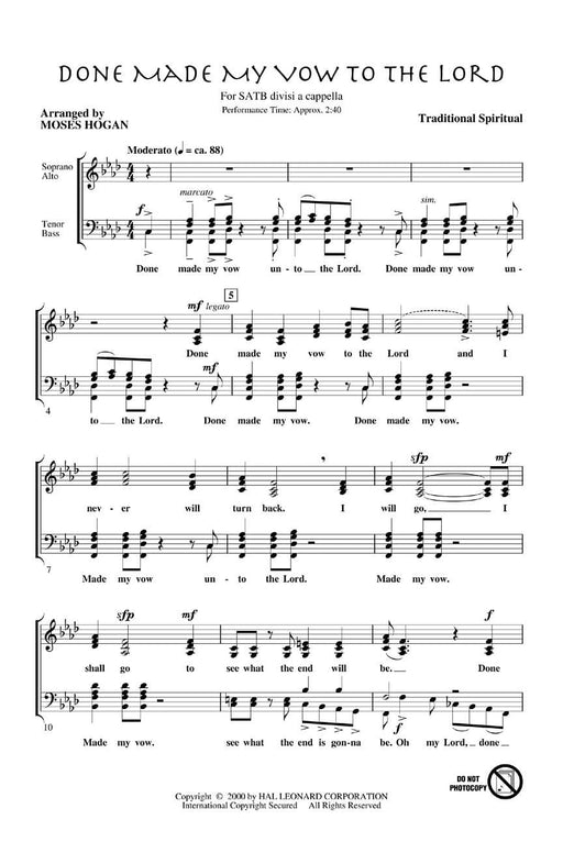 Done Made My Vow to the Lord | 小雅音樂 Hsiaoya Music