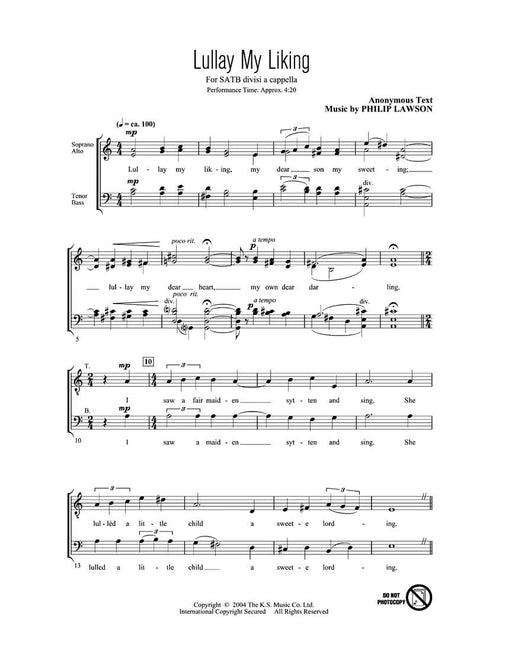 Lullay My Liking | 小雅音樂 Hsiaoya Music