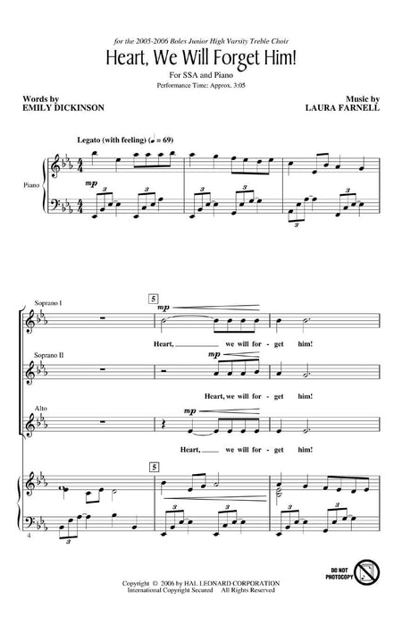 Heart, We Will Forget Him! | 小雅音樂 Hsiaoya Music