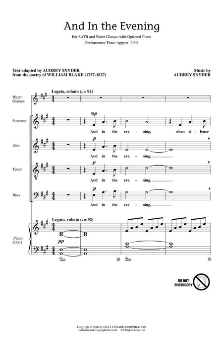 And In The Evening | 小雅音樂 Hsiaoya Music