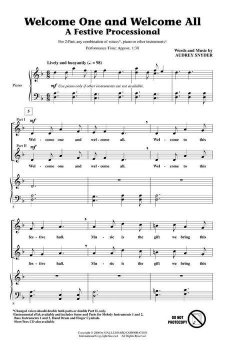 Welcome One and Welcome All - A Festive Processional | 小雅音樂 Hsiaoya Music