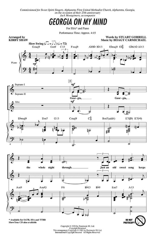 Georgia on My Mind | 小雅音樂 Hsiaoya Music