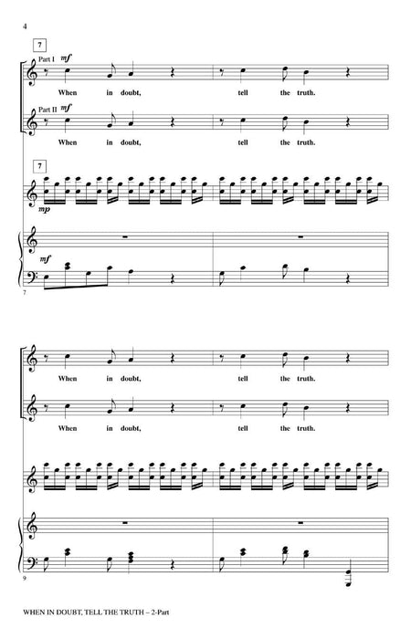 When in Doubt, Tell the Truth (No. 3 from Three Mark Twain Settings) | 小雅音樂 Hsiaoya Music