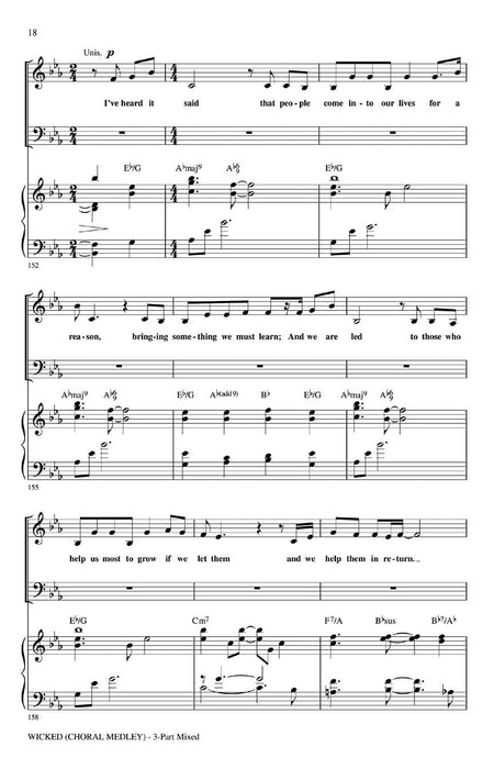 Wicked (Choral Medley) 合唱 組合曲 | 小雅音樂 Hsiaoya Music